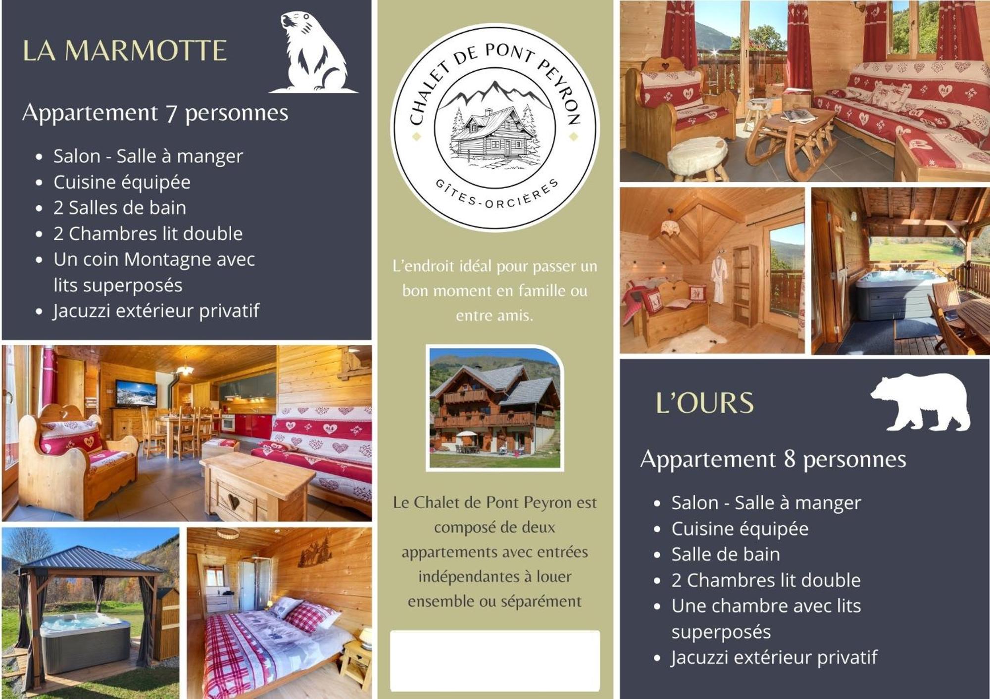 Chalet De Pont Peyron L'Ours Орсьер Экстерьер фото